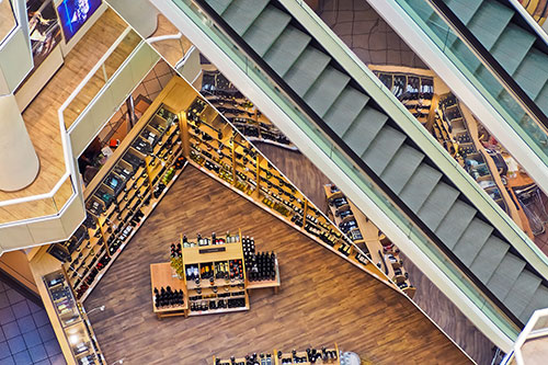 escaleras centro comercial